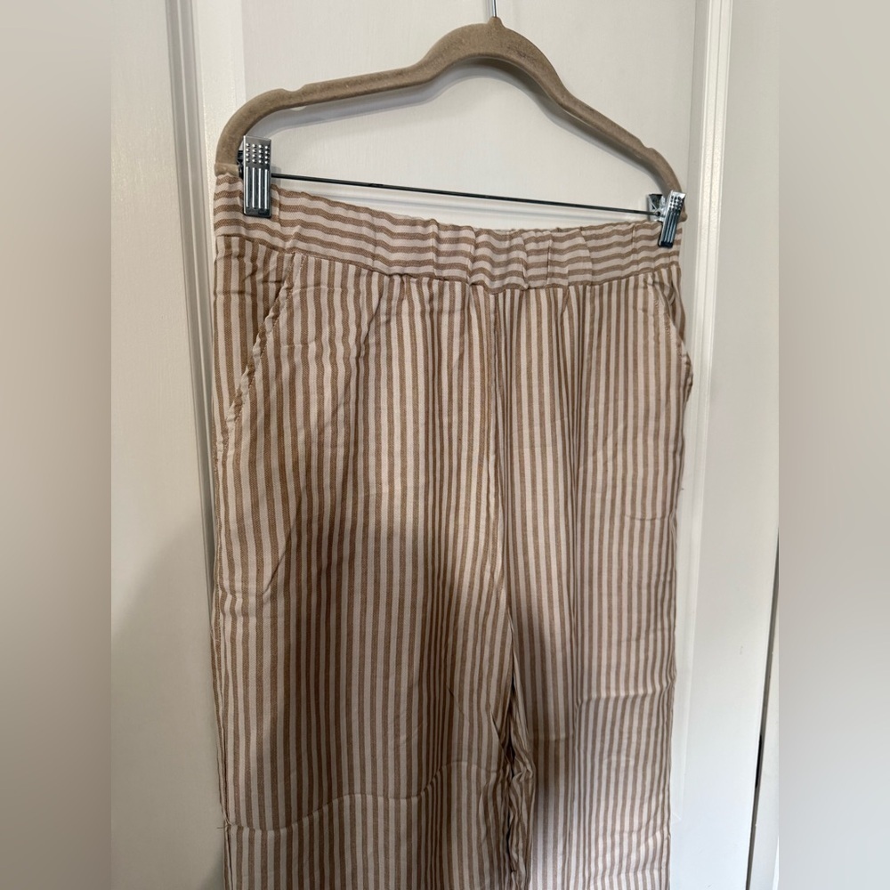 NWT Knot Sisters Women’s Straw Madrid Pants - Size Large - Picture 2 of 6